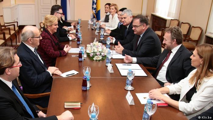 Hrvatska predsjednica sastala se i sa članovima Predsjedništva BiH