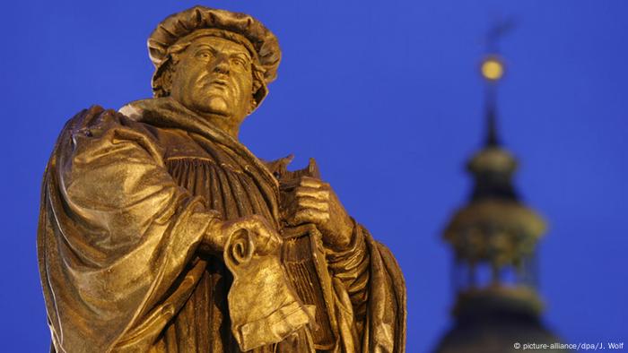 Monument to Martin Luther in Eisleben