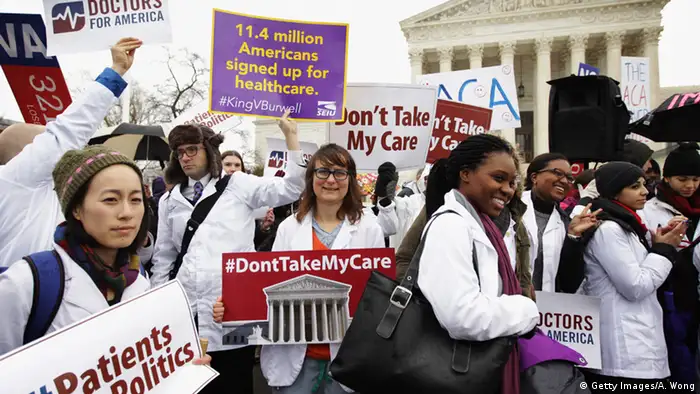Obamacare Demonstration in Washington (Getty Images/A. Wong)