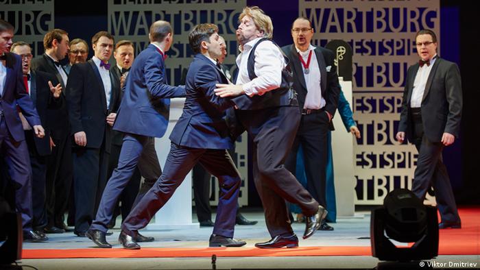 Фрагмент из оперы Тангейзер в постановке Новосибирского театра