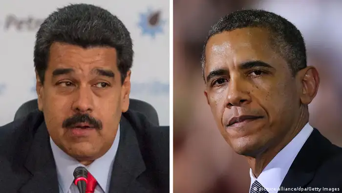 Kombobild - Nicolas Maduro Barack Obama