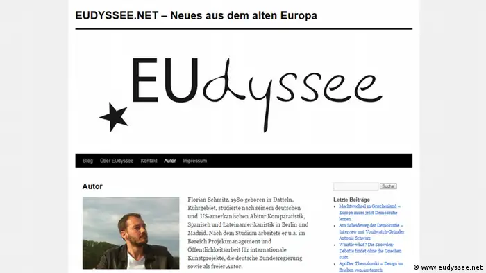Screenshot www.eudyssee.net