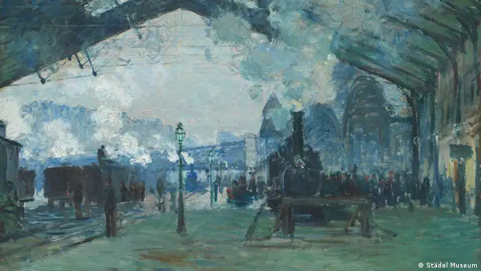 Claude Monet's painting Saint-Lazare Station. 