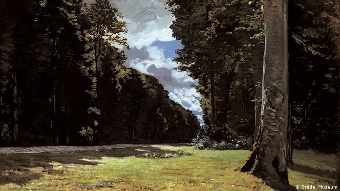 A painting of the Fontainebleau forest, south of Paris.