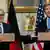 Frank-Walter Steinmeier (links) während eines Besuchs bei John Kerry in Washington im März 2015 (Bild: Reuters)