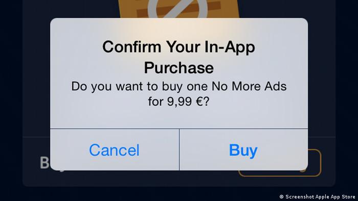 Screenshot App Store In-App Purchases