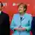 Kanzlerin Angela Merkel mit Ma Kai und Jack Ma auf der CeBIT 2015