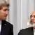Atomverhandlungen zwischen US-Außenminister John Kerry und iranischem Außenminister Javad Zarif im schweizerischen Lausanne