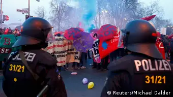 EZB Frankfurt Blockupy Ausschreitungen Protest