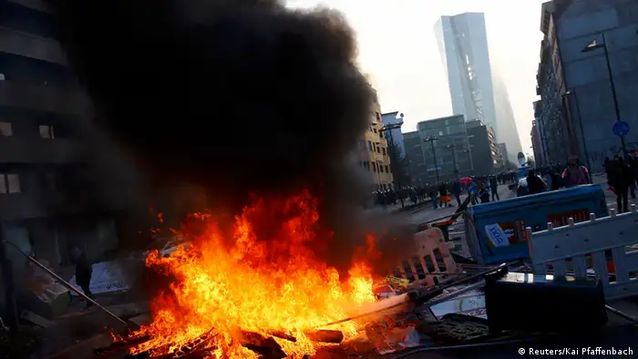 Frankfurt EZB Protest Blockupy 