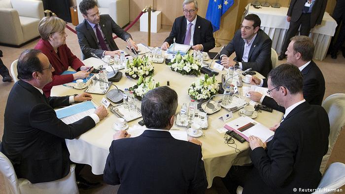 Брюссель, 19 марта. Европейские лидеры обсуждают с Алексисом Ципрасом пути выхода из кризиса.