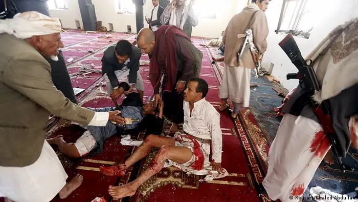Jemen Bombenanschlag in einer Moschee in Sanaa