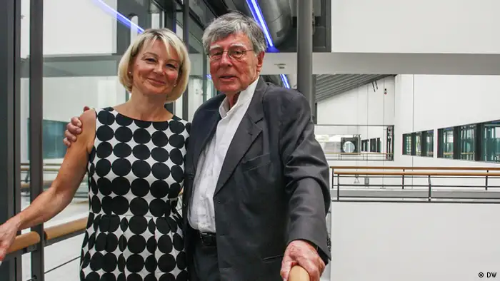 Catherine Beckmann und Prof. Joachim Schürmann