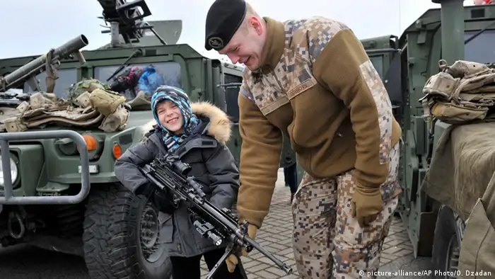 Lettland NATO Truppenabzug zum Stützpunkt in Vilseck