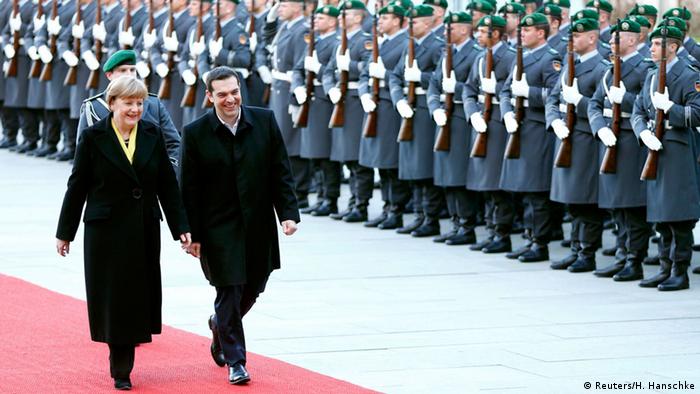 Berlin Merkel empfängt Tsipras