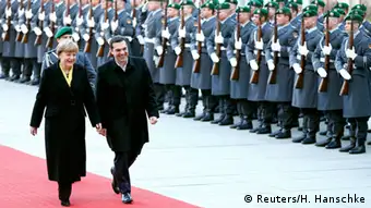 Berlin Merkel empfängt Tsipras