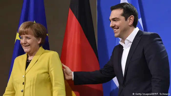Berlin Tsipras bei Merkel