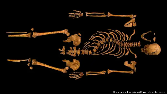 England Leicester Richard III. Skelett