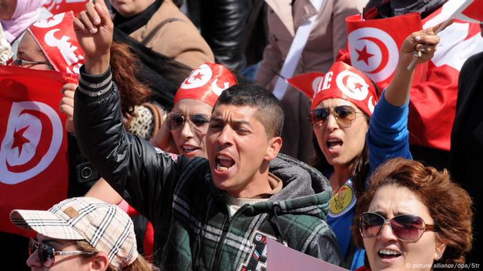 Marsch gegen den terror in Tunis