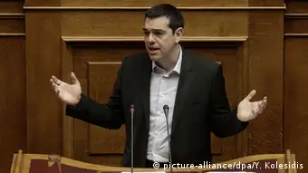 Griechenland Premier Minister Tsipras im Parlament