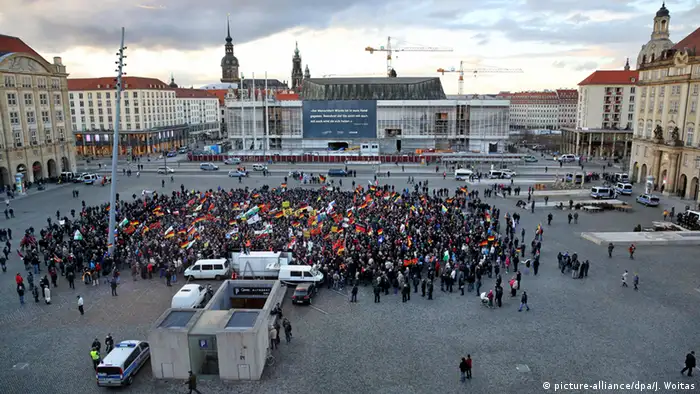 Deutschland Pegida Demonstration in Dresden