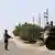 Ägypten Militär in Sinai Straße bei Rafah Soldaten