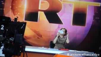 Российский канал RT, кадр из телеэфира (архивное фото) 
