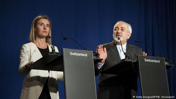 Lausanne Atomverhandlungen Abschlußstatement Mogherini Zarif