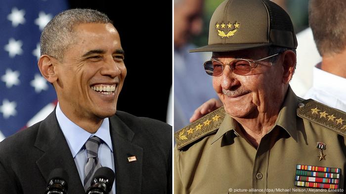 Barack Obama y Raúl Castro