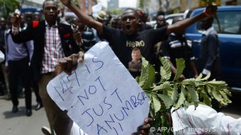 Kenia Studenten Demo in Nairobi