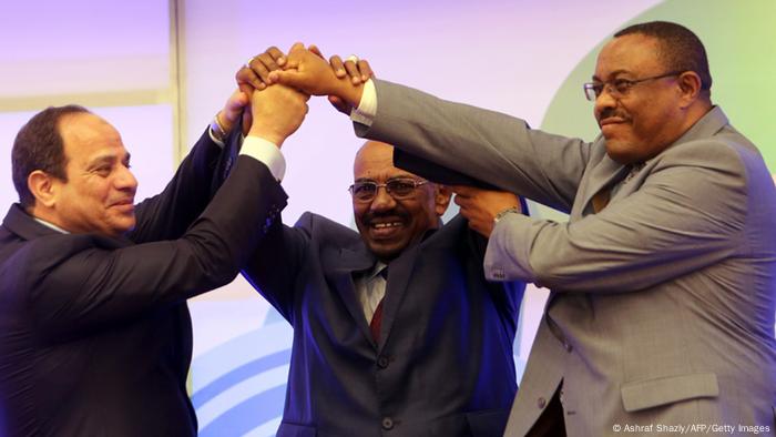Äthiopien Grand Renaissance Staudamm al-Sisi al-Bashir Desalegn