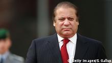 BERLIN, GERMANY - NOVEMBER 11: Pakistani Prime Minister Nawaz Sharif arrives at the Chancellery to meet with German Chancellor Angela Merkel on November 11, 2014 in Berlin, Germany. Sharif is on a two-day official visit to Germany. (Photo by Sean Gallup/Getty Images)