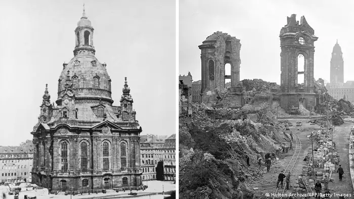 Bildergalerie Ruinen des Zweiten Weltkrieges - Dresdner Frauenkirche