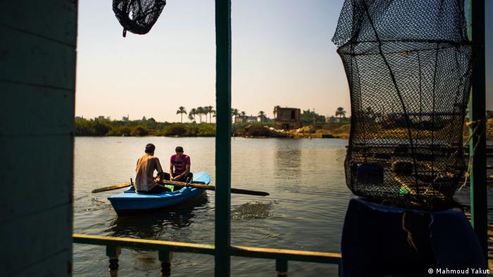 Blick aus einer Hütte am Ufer auf den Nil (Foto: Mahmoud Yakut)