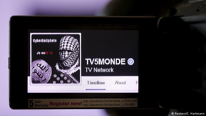 Frankreich gehackte Facebook Seite von TV5 Monde