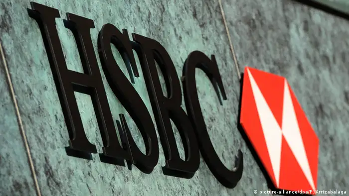 Das Logo des Bankhauses HSBC