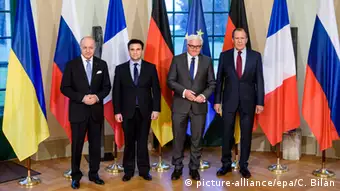 Berlin Villa Borsig Außenministertreffen zu Ukraine Minsker Abkommen