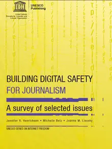 Titelblatt des UNESCO Berichts Building Digital Safety for Journalism 2015