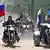 Russland Motorradclub Nachtwölfe Putin mit Alexander Saldastanow