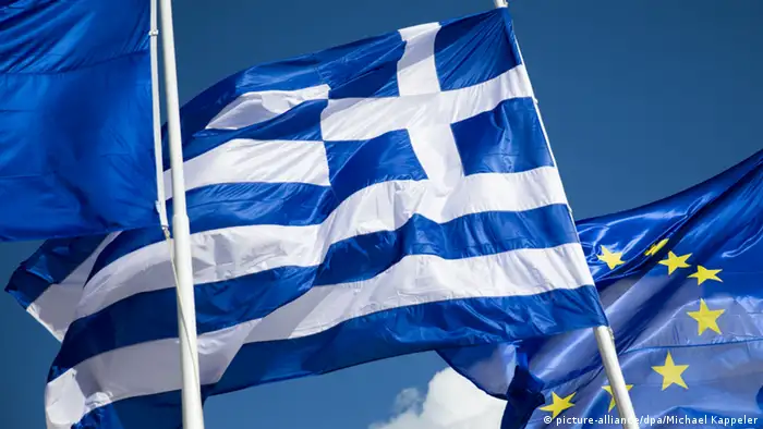 Finanzkrise Griechenland Symbolbild Flagge