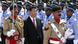 Chinese President Xi Jinping (C) attends a welcoming ceremony held by Pakistani President Mamnoon Hussain and Prime Minister Nawaz Sharif in Islamabad, capital of Pakistan, April 20, 2015 Chinese President Xi Jinping (C) attends a welcoming ceremony held by Pakistani President Mamnoon Hussain and Prime Minister Nawaz Sharif in Islamabad, capital of Pakistan, April 20, 2015