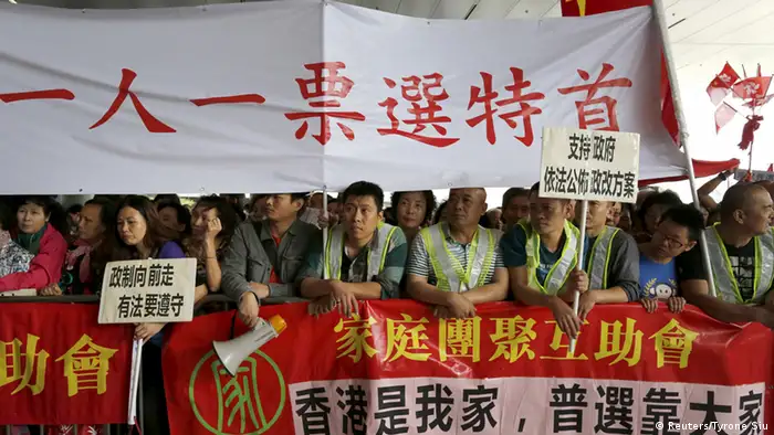 Hong Kong Boykott Wahlreform Gesetzentwurf Protest