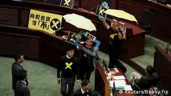 Hong Kong Boykott Wahlreform Gesetzentwurf Protest
