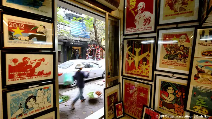 Bildergalerie Vietnam Poster-Shop in Hanoi