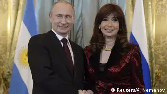 Russland Argentinien Fernandez bei Putin