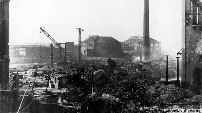 Зруйнований завод Krupp в Ессені, 1945 рік