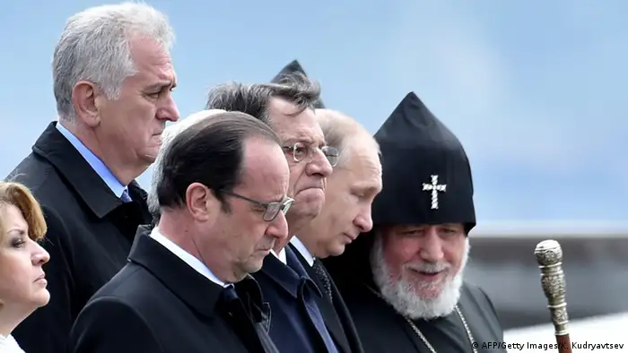 Armenien Völkermord Gedenkfeier Putin Hollande