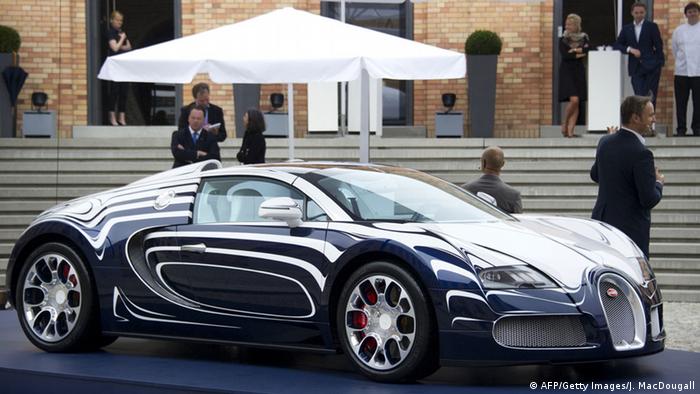 The Bugatti Veyron is unveiled in Berlin in 2011