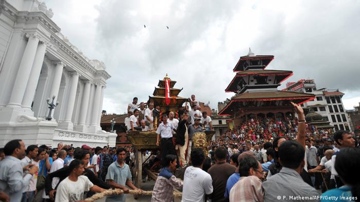 Площа Дурбар у Катманду до землетрусу