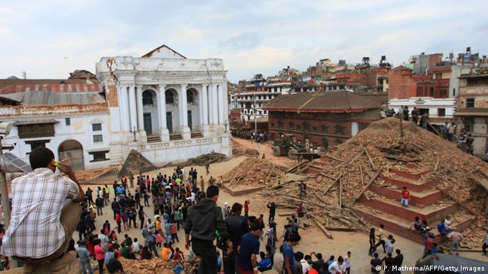 Площа Дурбар у Катманду після землетрусу